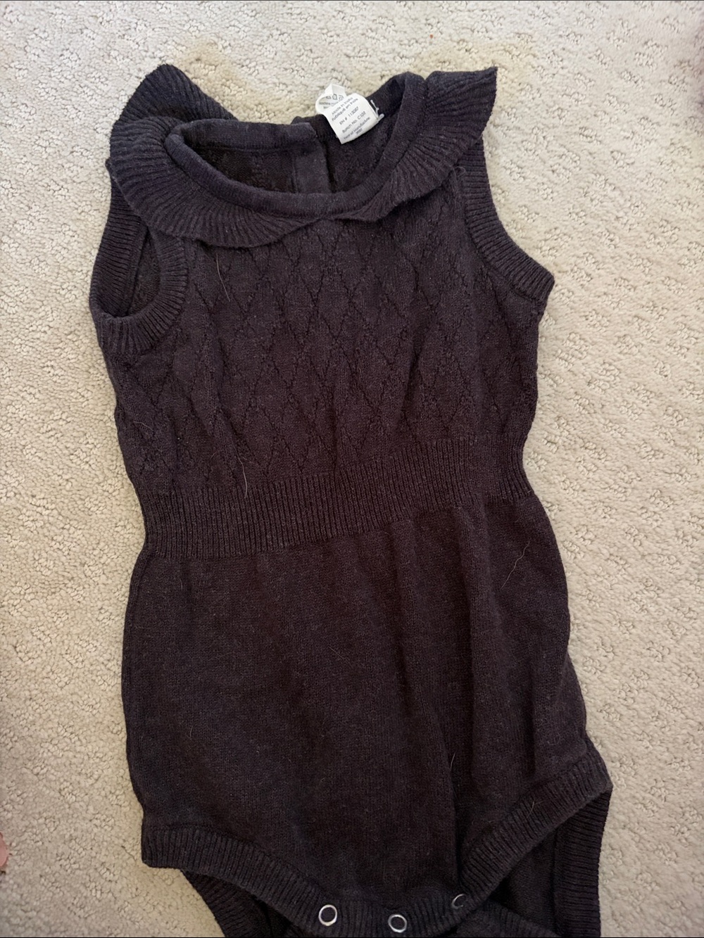 kate quinn Black Sleeveless Knit Bodysuit Sweater